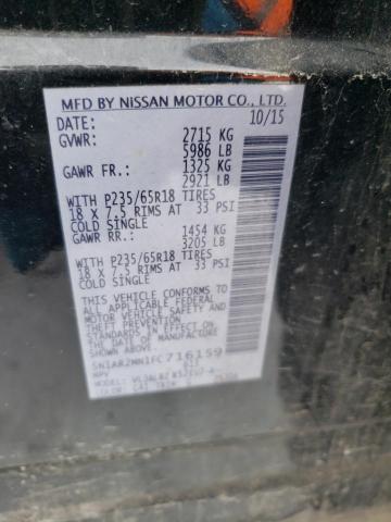 2015 Nissan Pathfinder S VIN: 5N1AR2MN1FC716159 Lot: 39264264