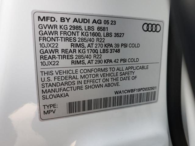 2023 AUDI SQ8 PRESTI WA1CWBF19PD032501