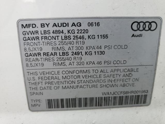 Lot #2436455562 2017 AUDI Q3 PREMIUM salvage car