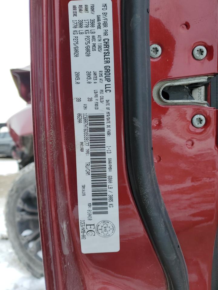 1C6RR7HT6DS539177 2013 Ram 1500 Sport