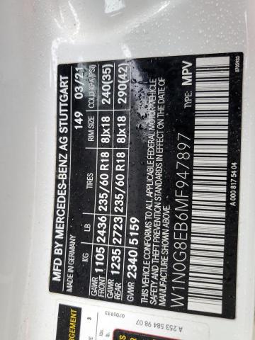2021 MERCEDES-BENZ GLC 300 4M W1N0G8EB6MF947897