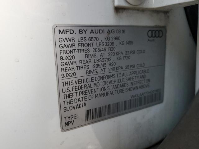 WA1LAAF70HD011633 2017 AUDI Q7 - Image 12