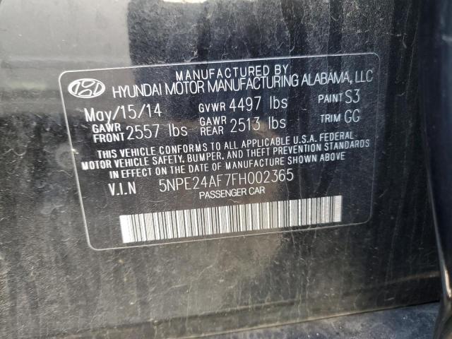 5NPE24AF7FH002365 | 2015 HYUNDAI SONATA SE