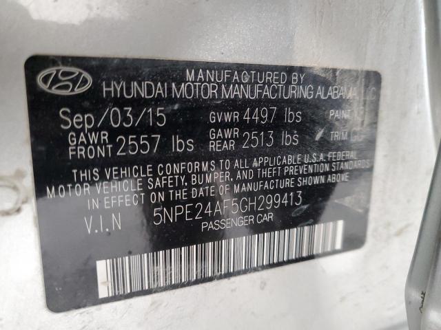 5NPE24AF5GH299413 | 2016 HYUNDAI SONATA SE