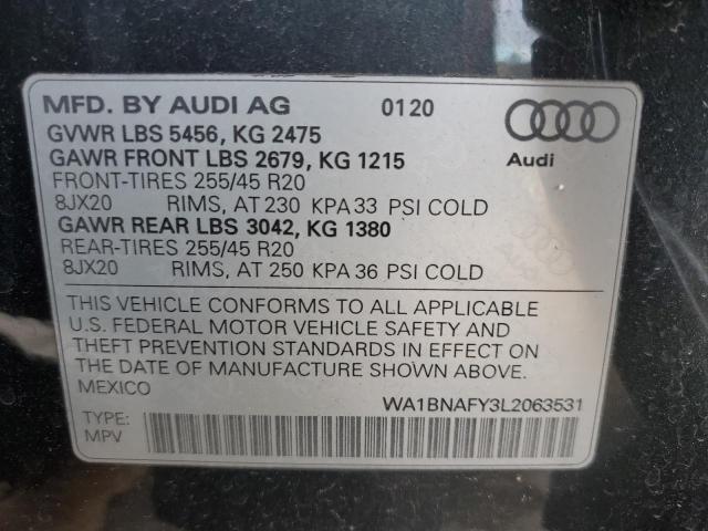 WA1BNAFY3L2063531 2020 AUDI Q5 - Image 13