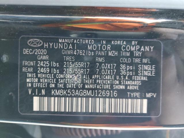 KM8K53AG8MU126916 | 2021 HYUNDAI KONA ULTIM