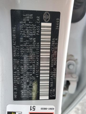 VIN 4T1C11AK4PU151504 2023 Toyota Camry, LE no.12