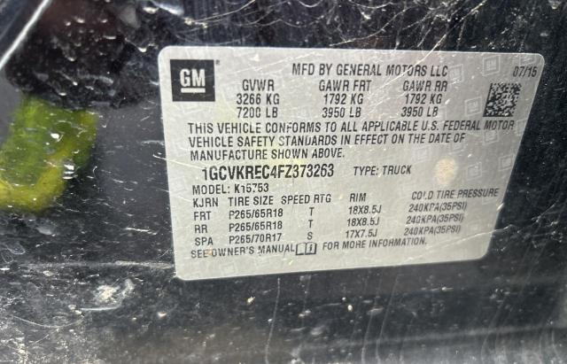 1GCVKREC4FZ373263 | 2015 CHEVROLET SILVERADO