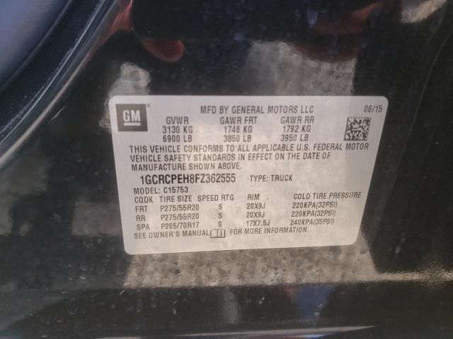 2015 CHEVROLET SILVERADO - 1GCRCPEH8FZ362555