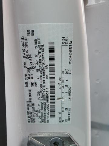 2017 FORD ESCAPE SE - 1FMCU9GD1HUB90311