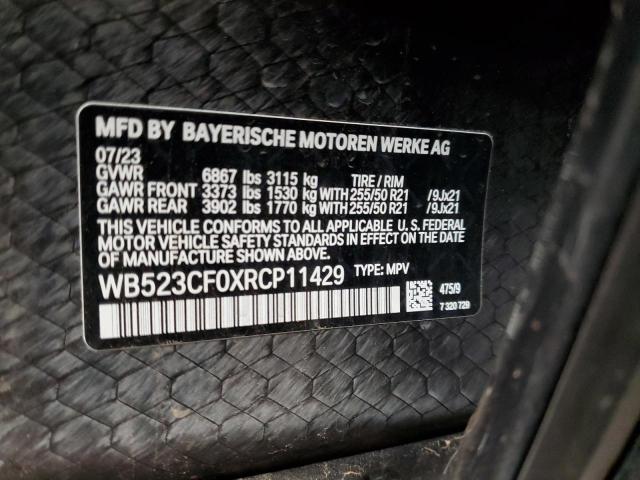 2024 BMW IX XDRIVE5 WB523CF0XRCP11429
