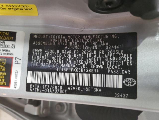 4T4BF1FK0ER438914 | 2014 TOYOTA CAMRY L