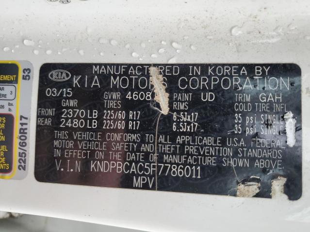 KNDPBCAC5F7786011 | 2015 KIA SPORTAGE L