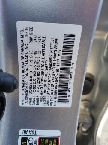 2HKRM3H4XGH535726 | 2016 HONDA CR-V SE