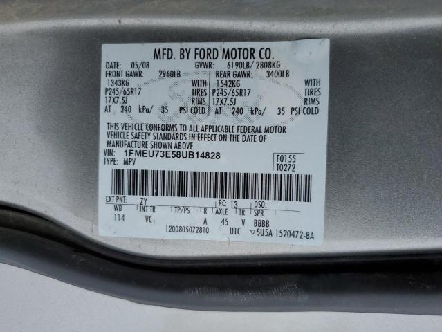 1FMEU73E58UB14828 2008 Ford Explorer Xlt