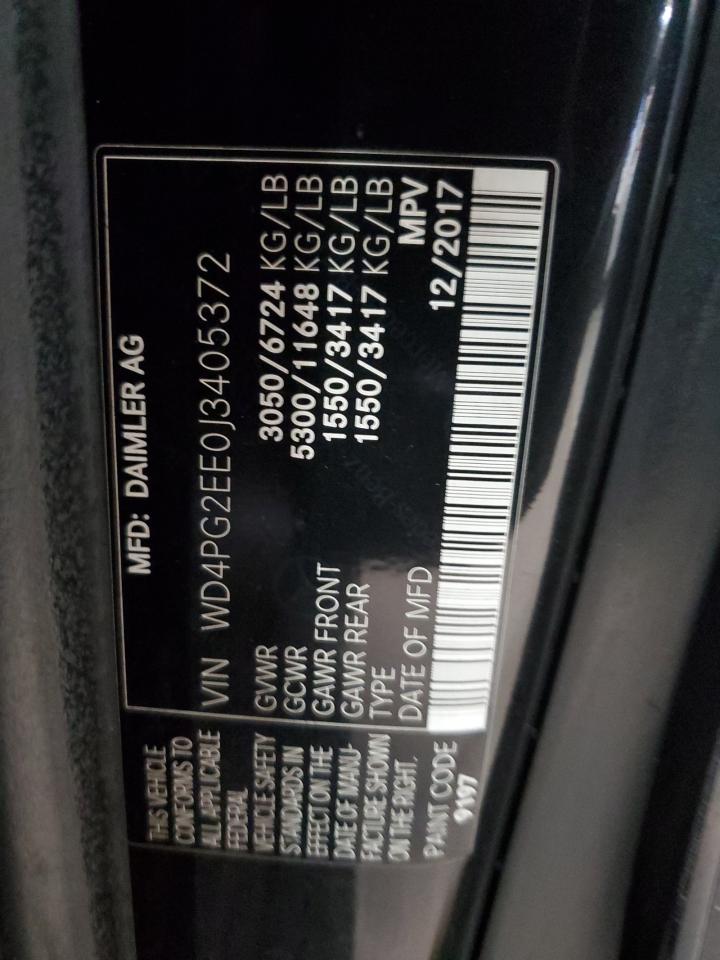 WD4PG2EE0J3405372 2018 Mercedes-Benz Metris