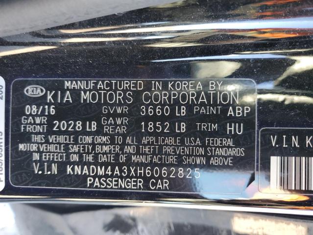 KNADM4A3XH6062825 | 2017 KIA RIO LX