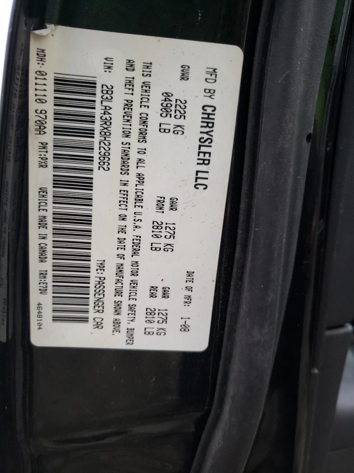 2B3LA43RX8H229662 2008 Dodge Charger