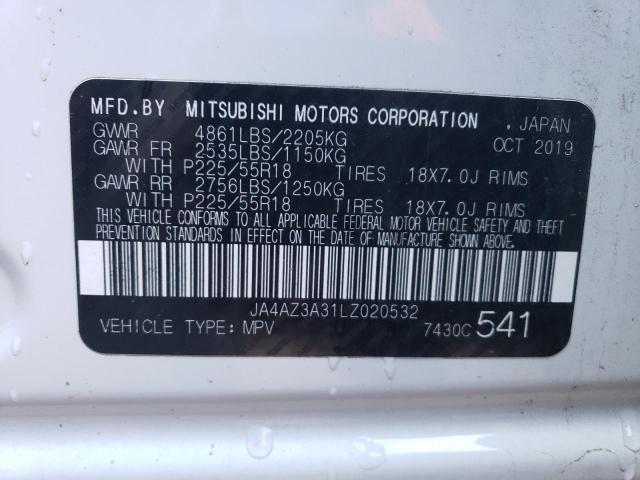 2020 Mitsubishi Outlander Se VIN: JA4AZ3A31LZ020532 Lot: 38442174