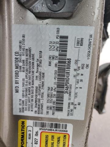 VIN 3FA6P0HD4JR180068 2018 Ford Fusion, SE no.12