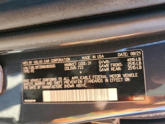 2022 VOLVO S60 B5 MOM 7JRL12FZ0NG160505