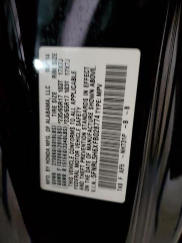 5FNRL5H6XFB028774 | 2015 Honda odyssey exl