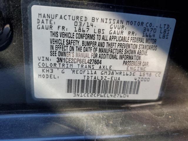 3N1CE2CP6EL427604 | 2014 NISSAN VERSA NOTE