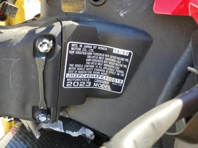 2023 HONDA CBR600 RA - JH2PC40H4PK900019