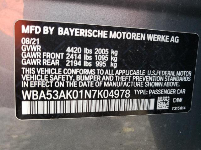 VIN WBA53AK01N7K04978 2022 BMW 2 Series, 228I no.13