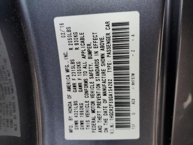 2016 HONDA ACCORD SPO 1HGCR2F59GA154262