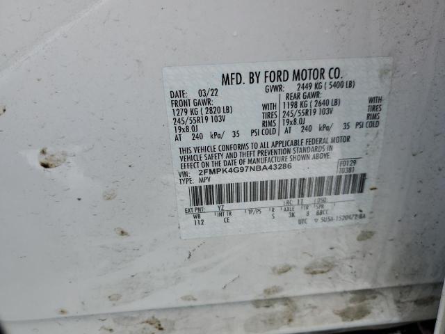 2FMPK4G97NBA43286 2022 FORD EDGE, photo no. 13