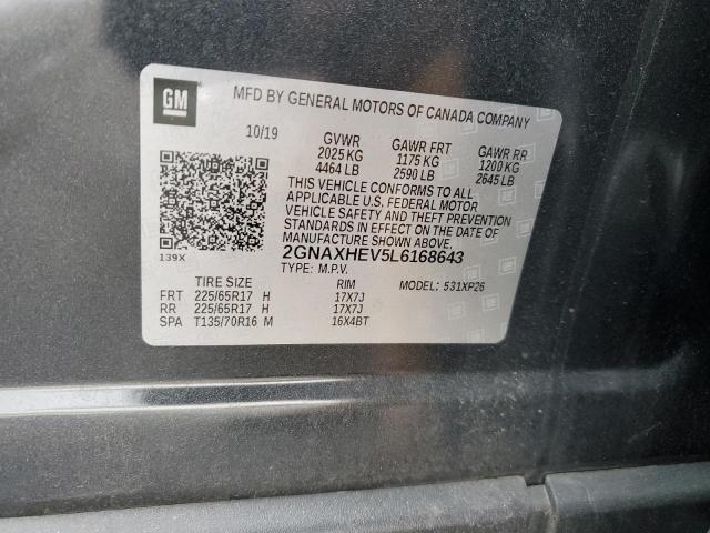 2020 CHEVROLET EQUINOX LS - 2GNAXHEV5L6168643