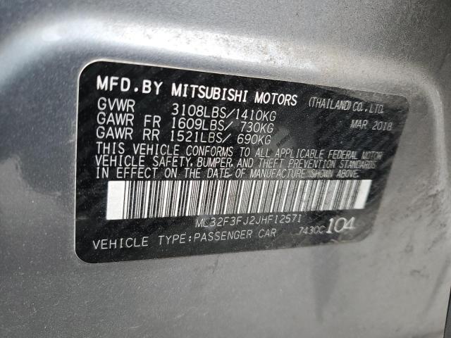 ML32F3FJ2JHF12571 | 2018 Mitsubishi mirage g4 es