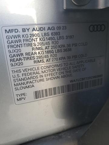 VIN WA1LCBF72RD003860 2024 Audi Q7, Premium Plus no.14