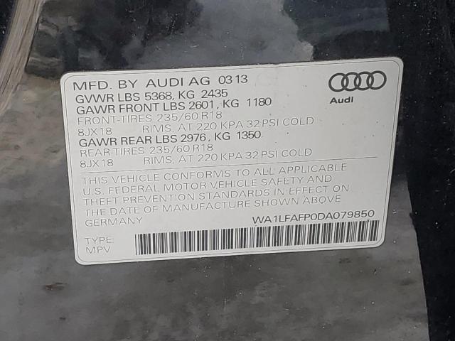 WA1LFAFP0DA079850 2013 AUDI Q5, photo no. 12