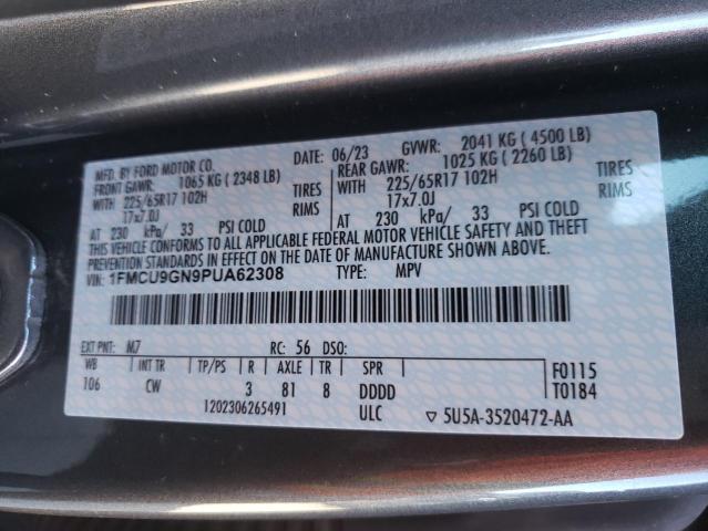 2023 FORD ESCAPE ACT 1FMCU9GN9PUA62308