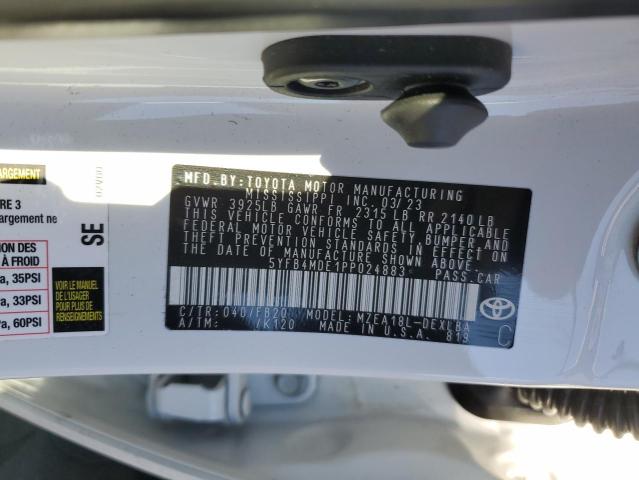 5YFB4MDE1PP024883 | 2023 TOYOTA COROLLA LE