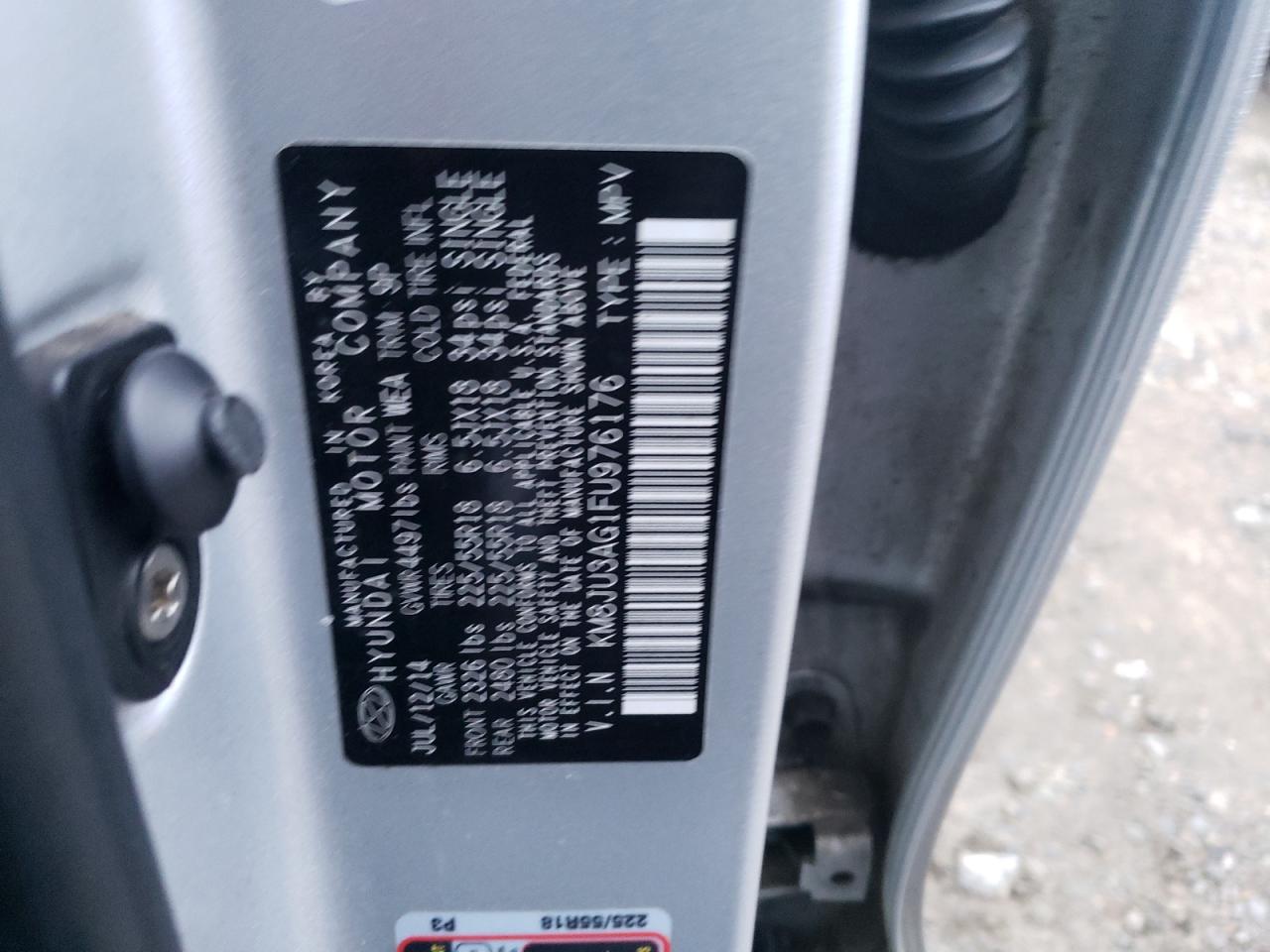 KM8JU3AG1FU976176 2015 Hyundai Tucson Limited