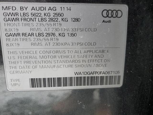 VIN WA1DGAFP0FA067105 2015 Audi Q5, Premium Plus no.12