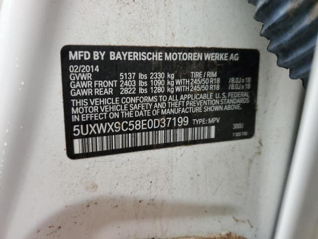 5UXWX9C58E0D37199 | 2014 BMW X3 XDRIVE2