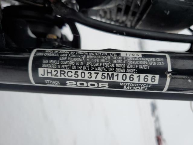 2005 HONDA VT750 CA JH2RC50375M106166