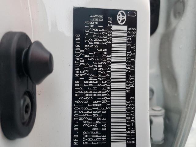 2020 TOYOTA COROLLA LE - 5YFEPRAE0LP132900