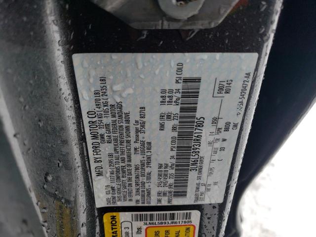 2018 LINCOLN MKZ PREMIE 3LN6L5B93JR617805