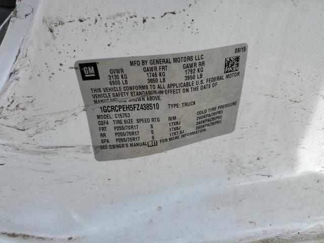 2015 CHEVROLET SILVERADO - 1GCRCPEH5FZ438510