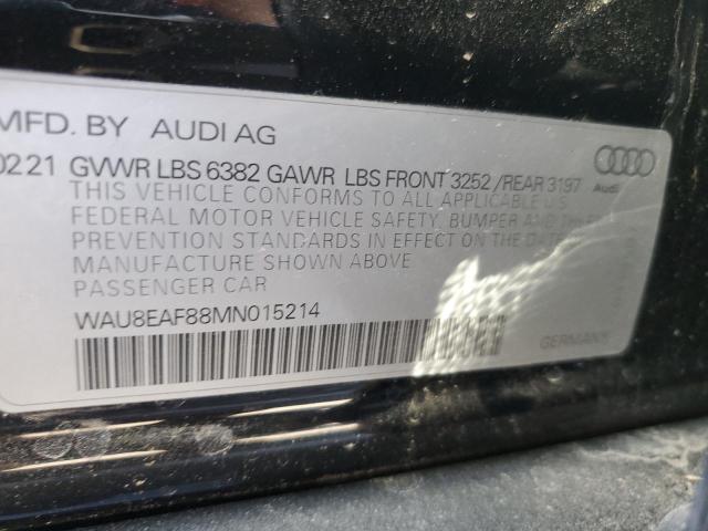 2021 AUDI A8 L WAU8EAF88MN015214