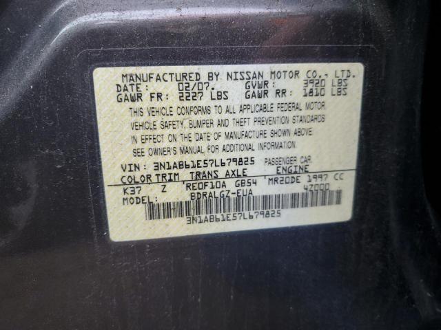 2007 Nissan Sentra 2.0 VIN: 3N1AB61E57L679825 Lot: 39225444