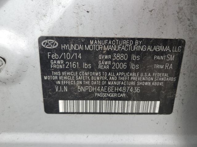 5NPDH4AE6EH487436 | 2014 HYUNDAI ELANTRA SE