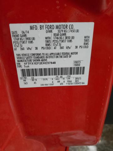 1FTFX1EF2EKE57848 | 2014 FORD F150 SUPER