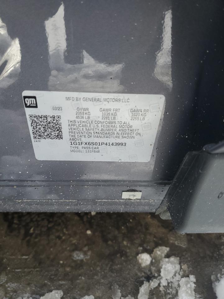 1G1FX6S01P4143993 2023 Chevrolet Bolt Ev 2Lt