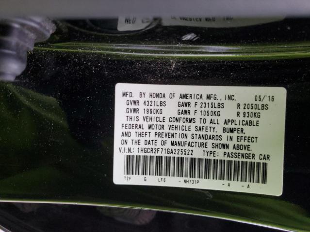 2016 HONDA ACCORD EX 1HGCR2F71GA225522